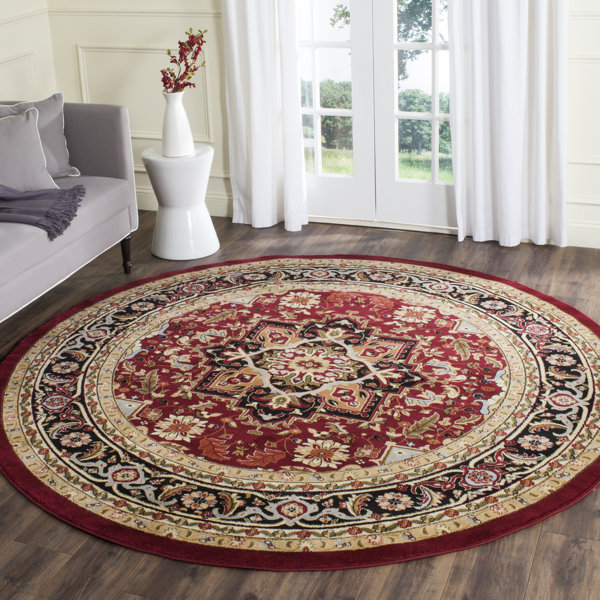 Charlton Home® Amleto Klose Oriental Red/Black Area Rug & Reviews Wayfair